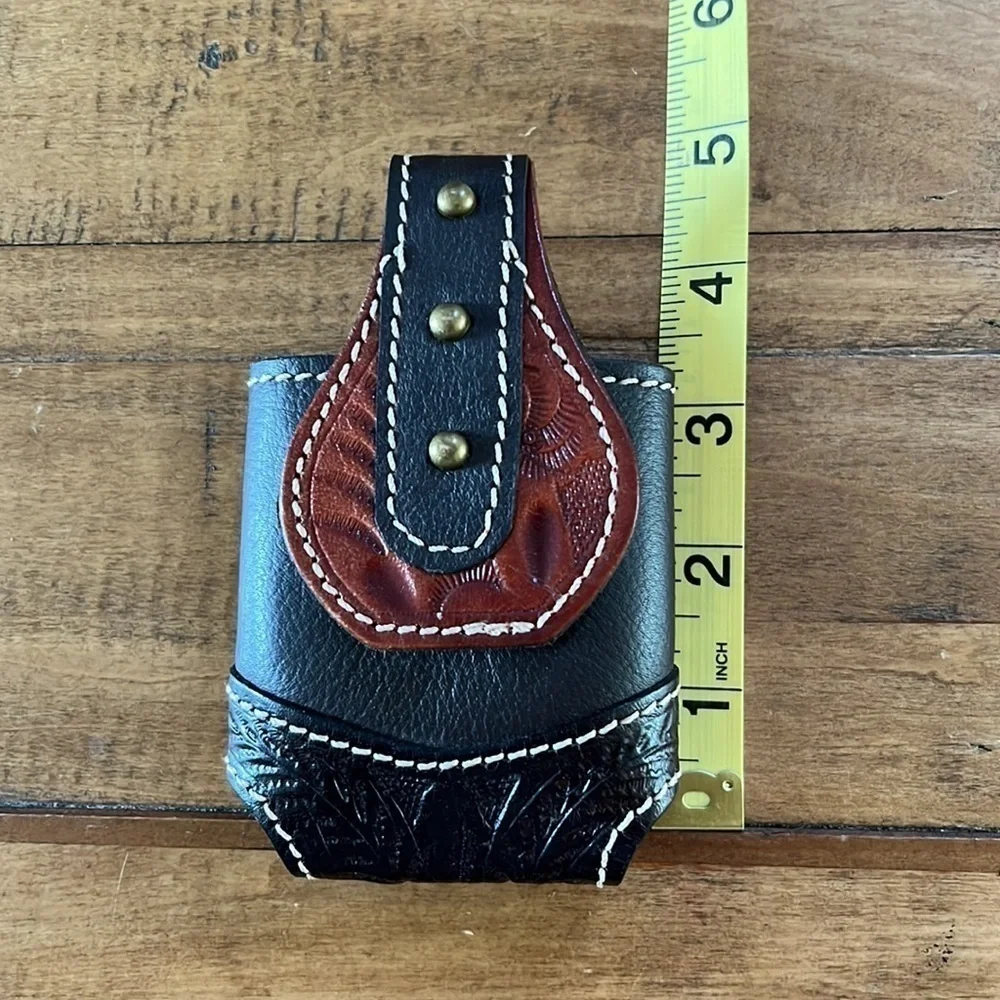 LEATHER flip phone holder